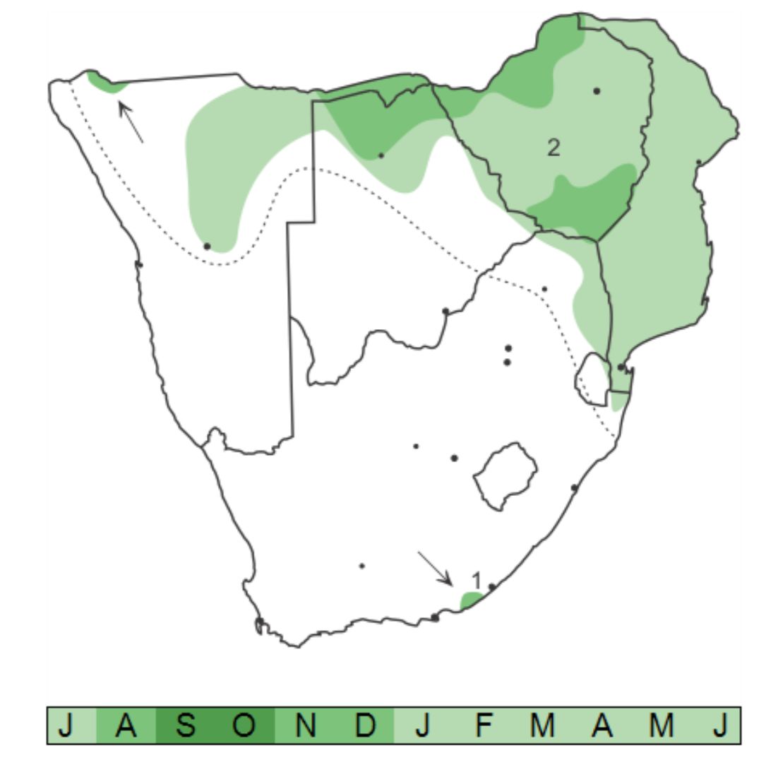 African Barred Owlet Distribution Map