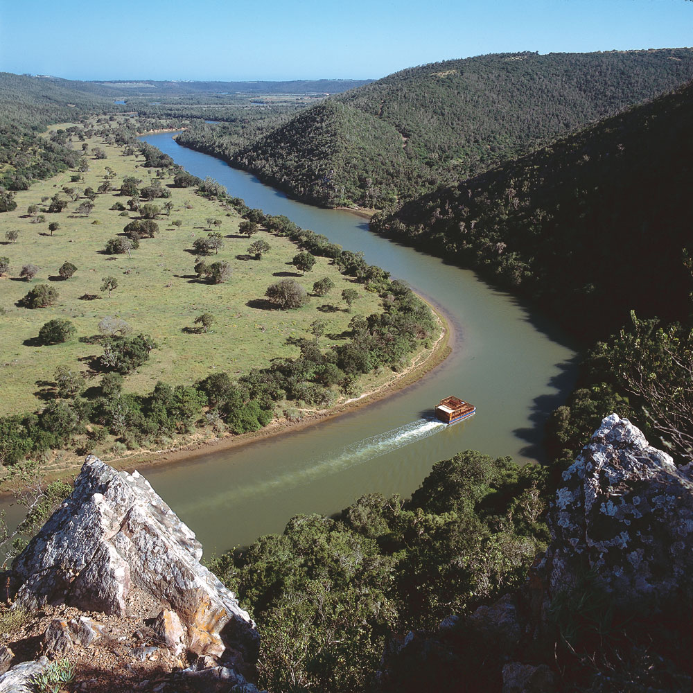 cruising down Kariega river