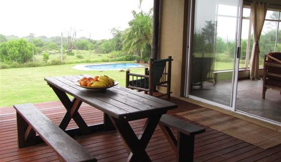 Deck overlooking garden & pool.JPG