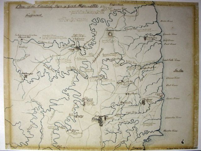 H Foley's Frontier Map Historical Map Eastern Cape Kariega Game Reserve Kareka