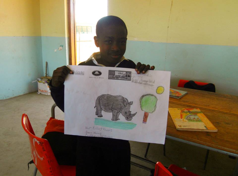 Children's Rhino Art Project Kariega Game Reserve Farmerfield