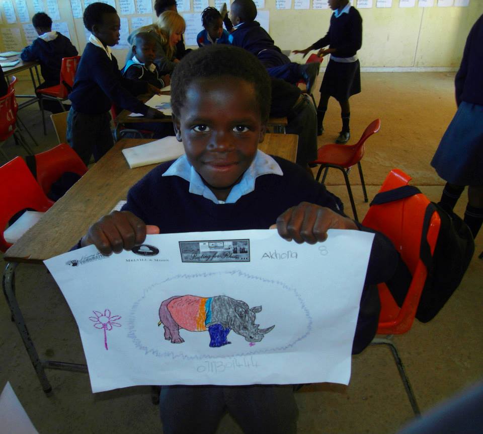 Children's Rhino Art Project Kariega Game Reserve Farmerfield4