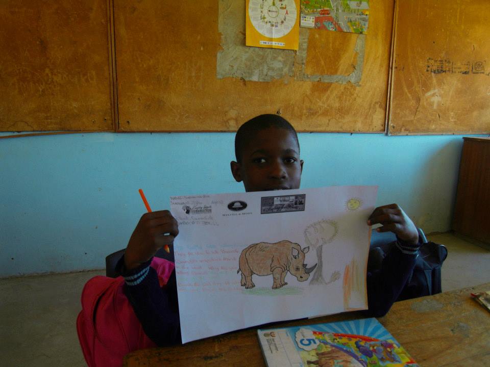 Children's Rhino Art Project Kariega Game Reserve Farmerfield2