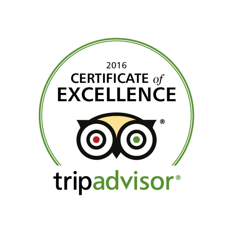 Tripadvisor Certificate of Excellence