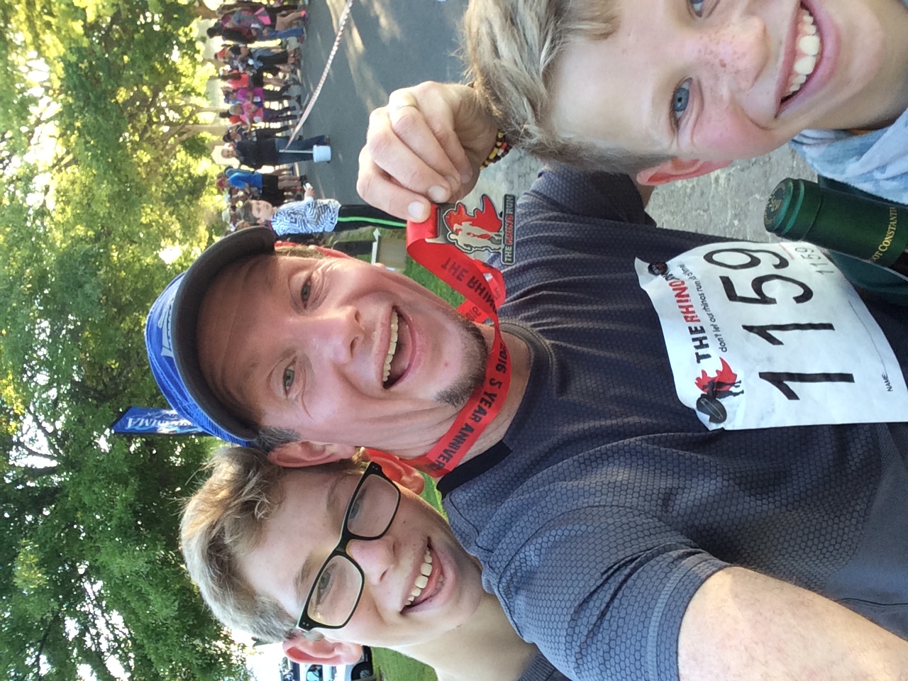 Dad and Son at 2016 Kariega Rhino Run