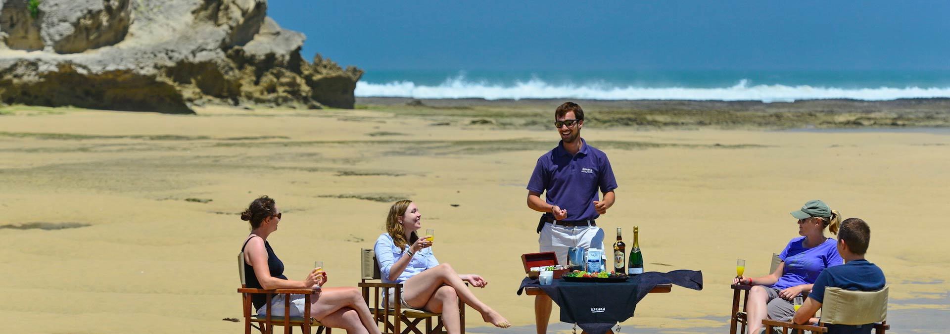 Lunch on the Beach in Kenton on Sea