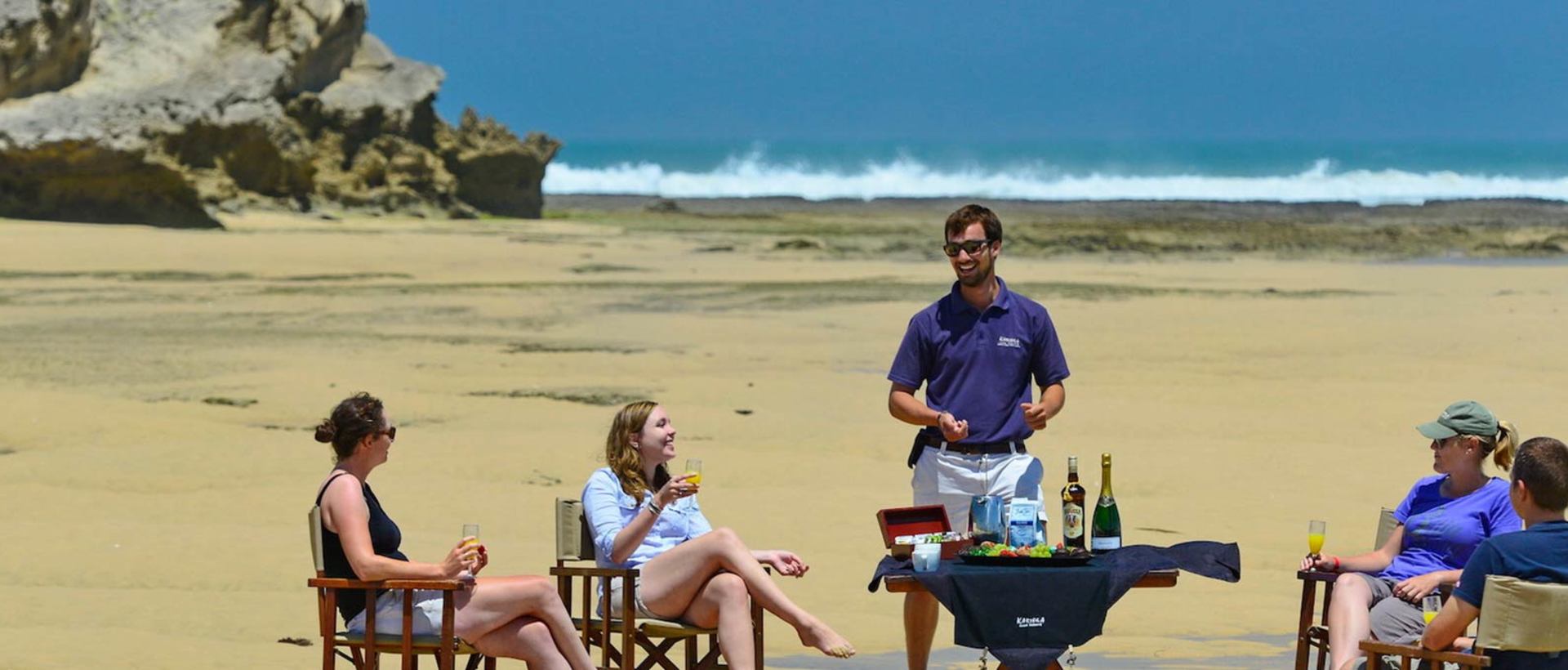 Lunch on the Beach in Kenton on Sea