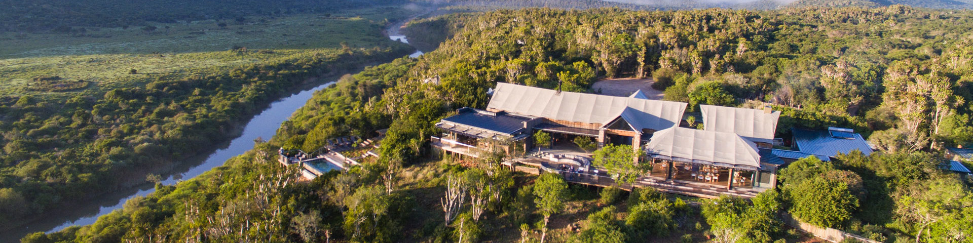 Kariega Game Reserve Aerial View