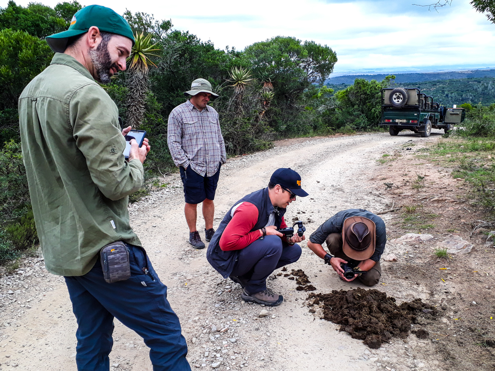 Coyote Peterson investigating Poop at Kariega