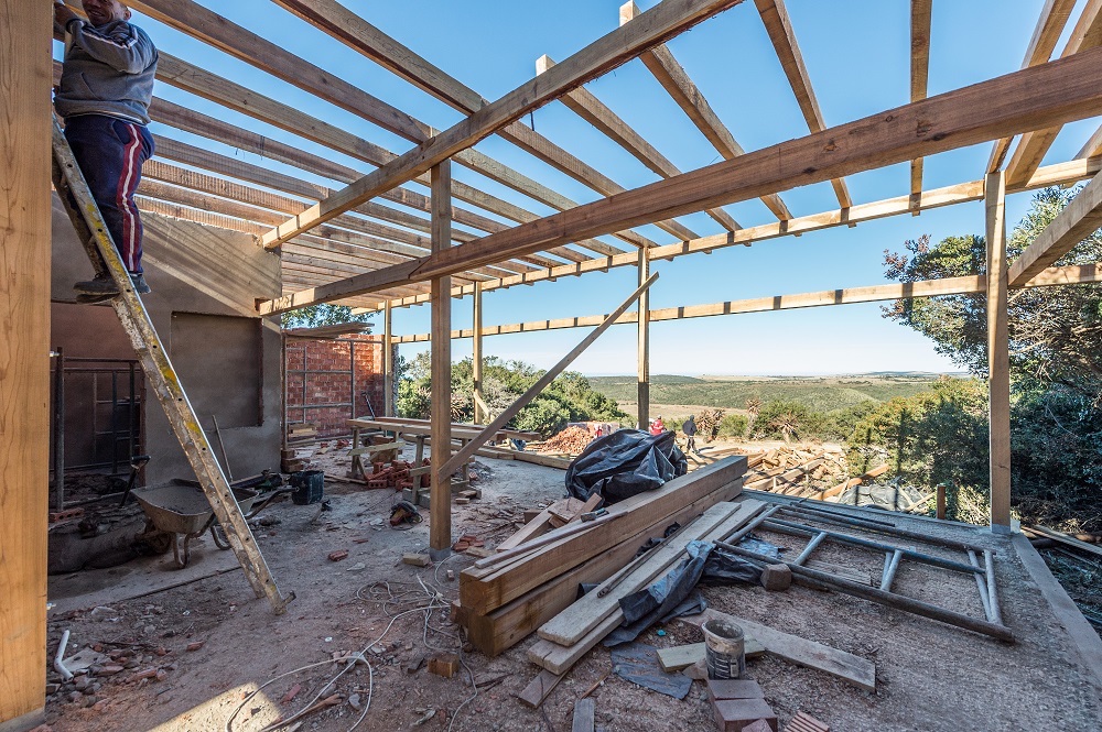 New Ukhozi Lodge Deck overlooks valley