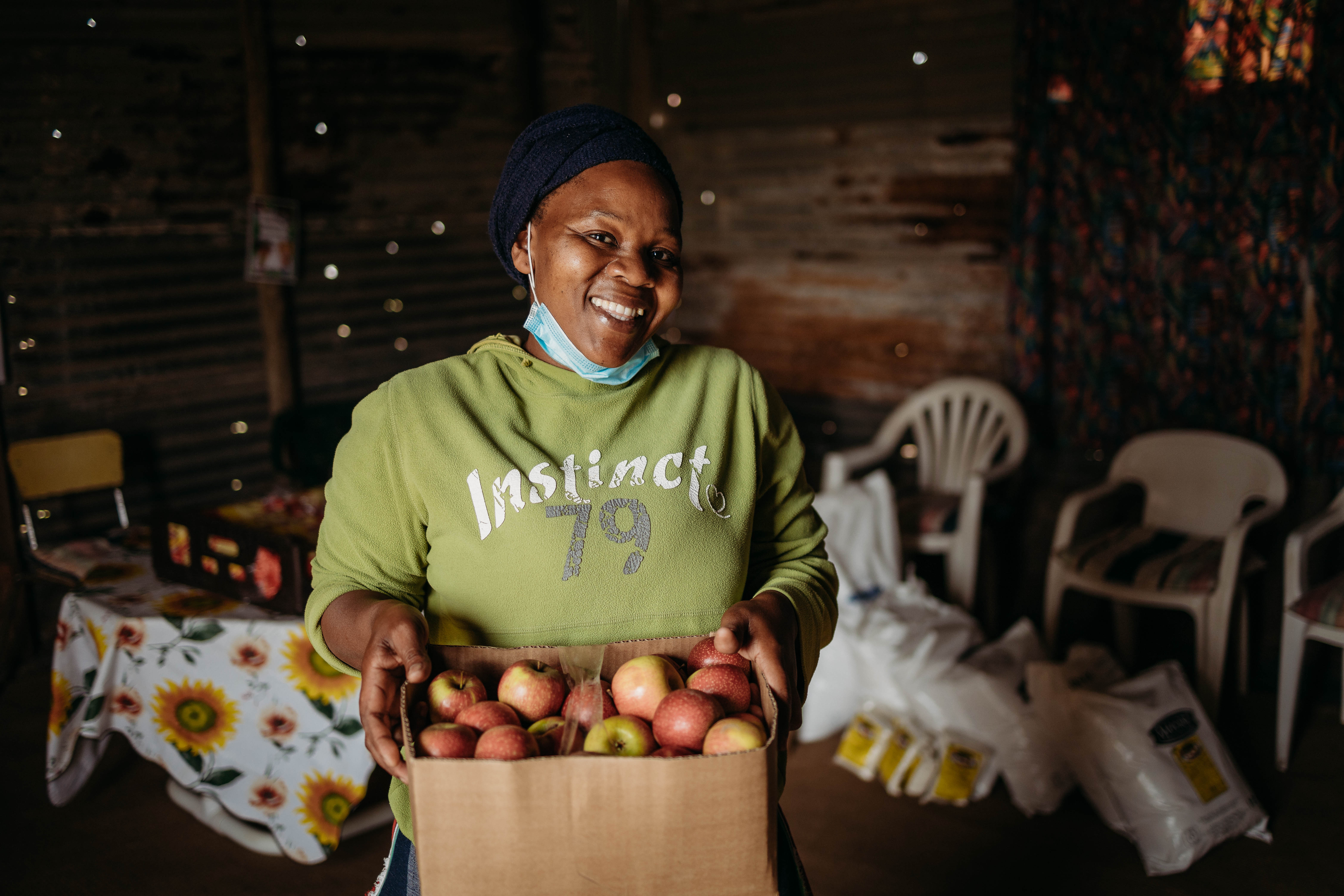 Community Hero with Apples Kariega