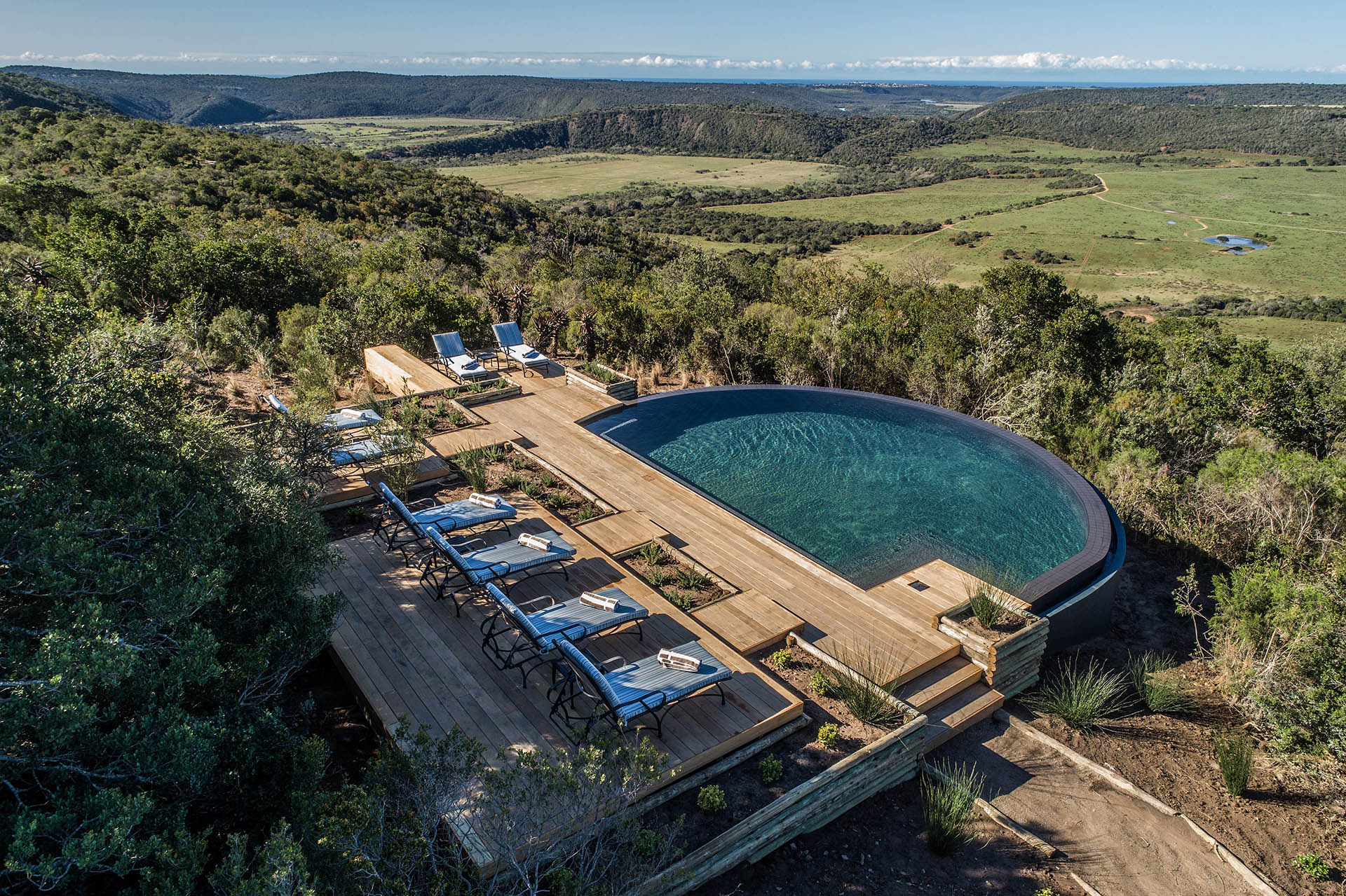 Kariega Game Reserve Ukhozi African Safari Lodge Pool