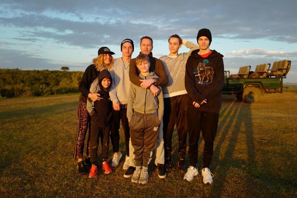 The Ferguson family at Kariega Game Reserve