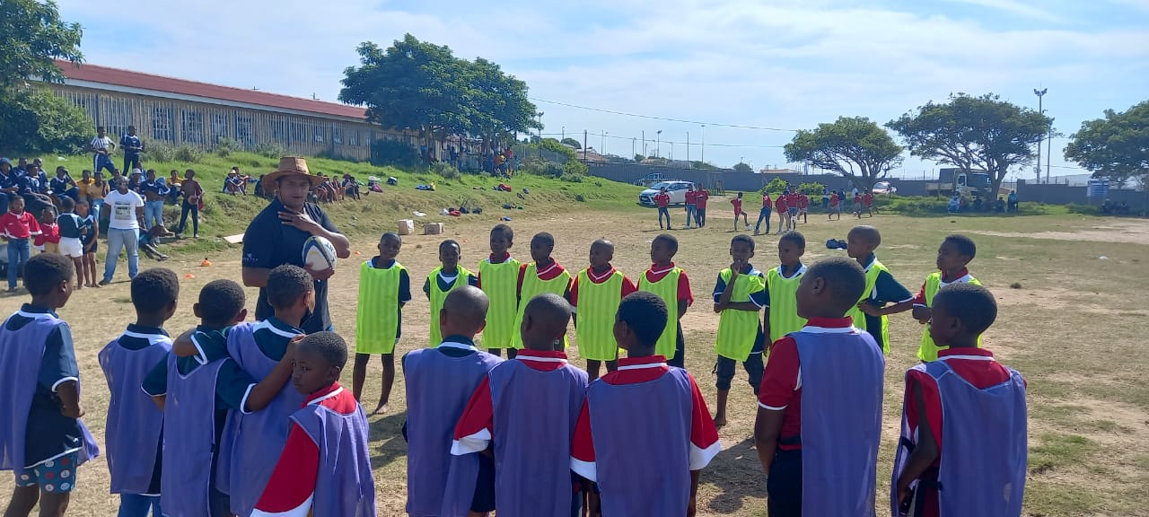 Registered players participating in a sports workshop