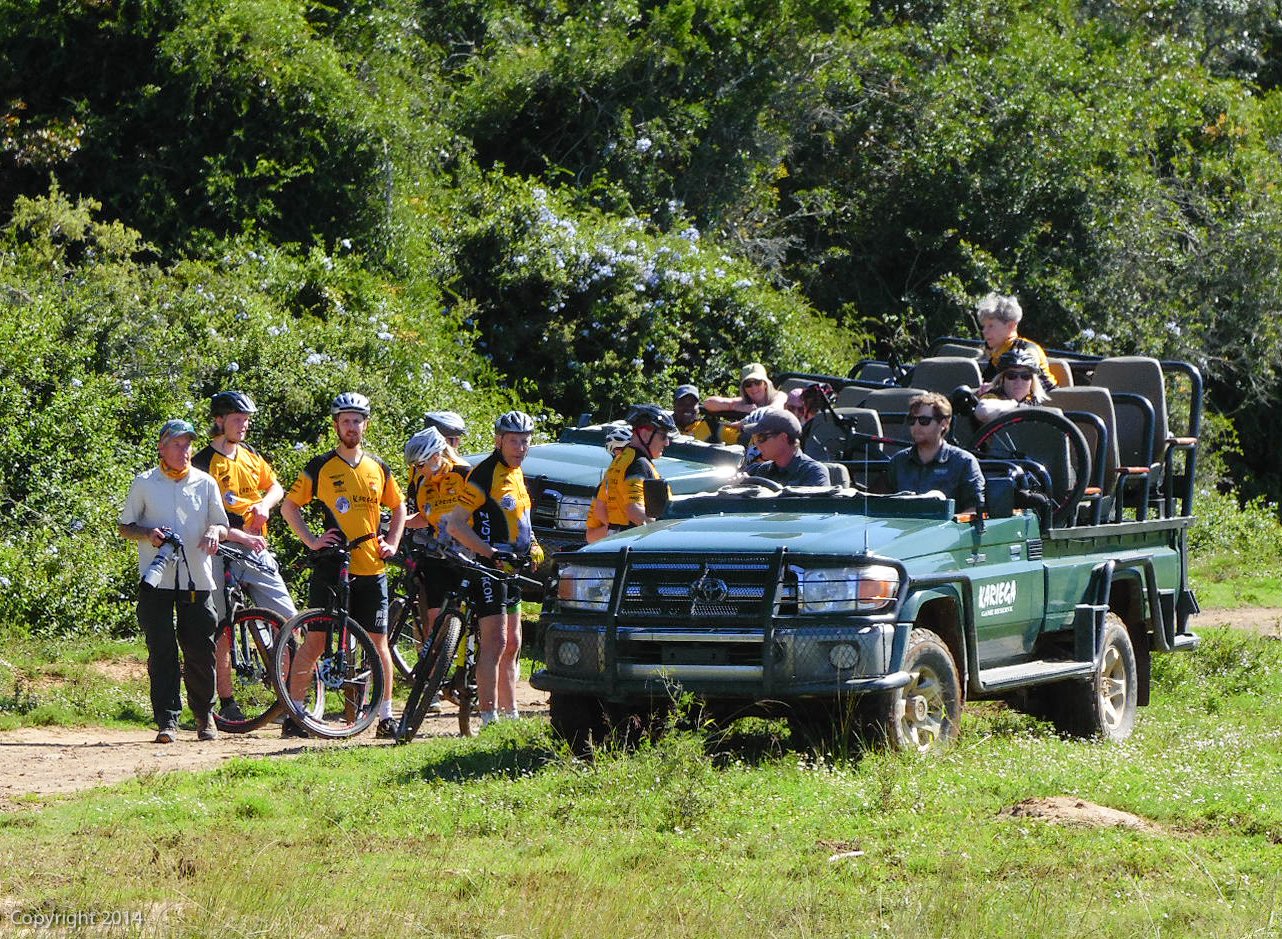 A rest break during first cycle on Kariega