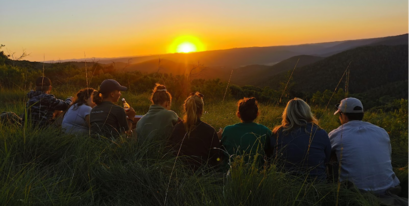 Kariega Volunteers enjoying an African sunset.