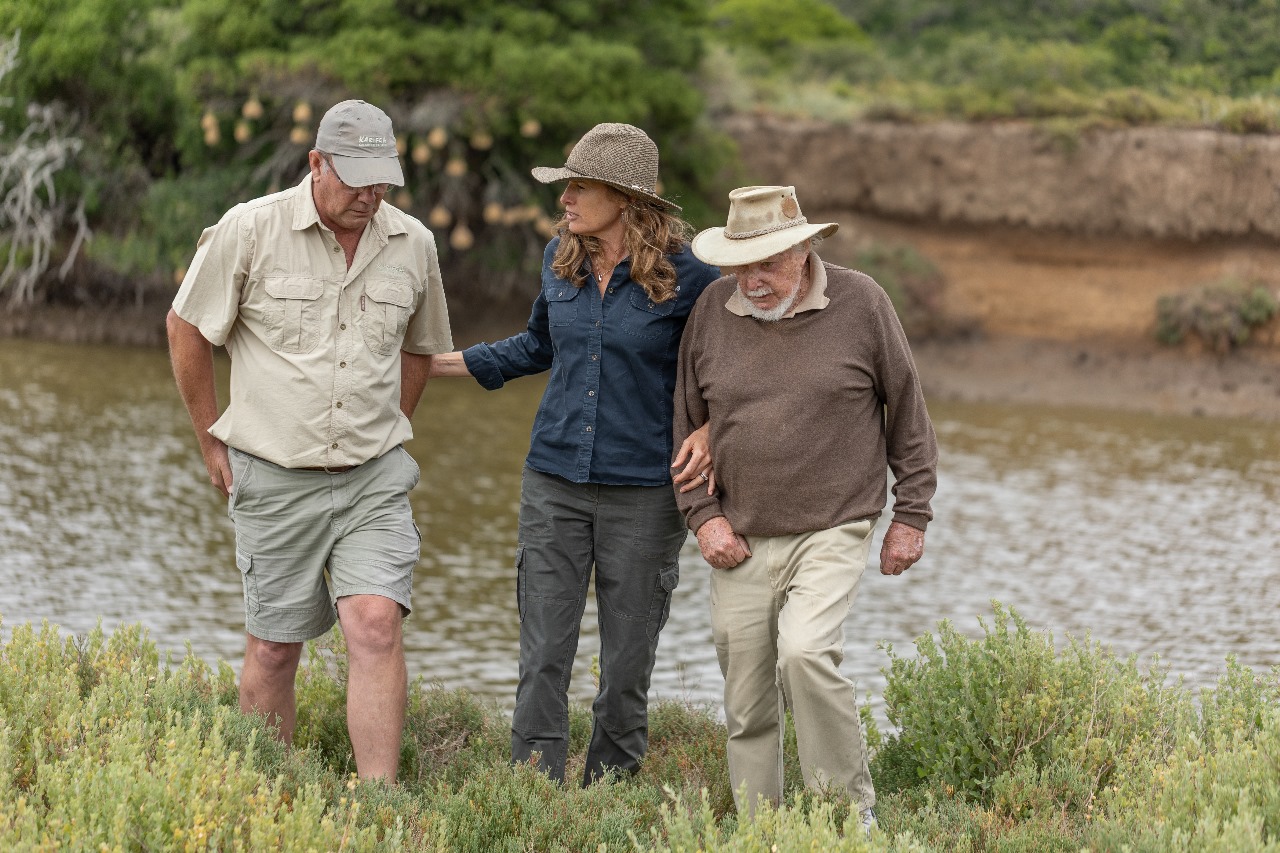 Kariega co-founder Tony Fuller visiting site of fence dropping