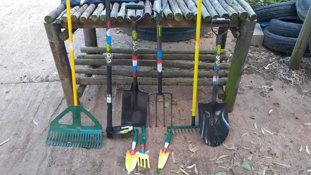 Garden Tools donated to each garden