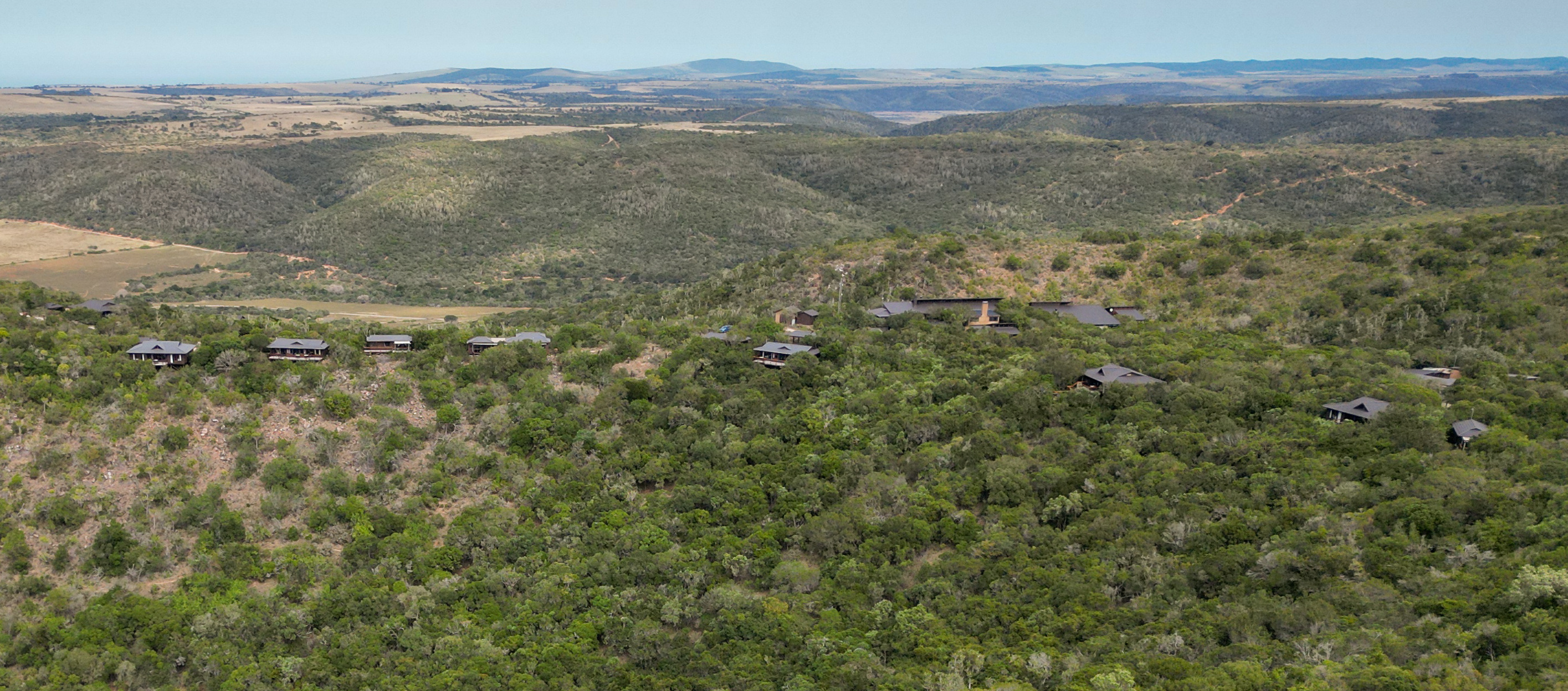 Kariega Safari Lodge Main Lodge Aerial View